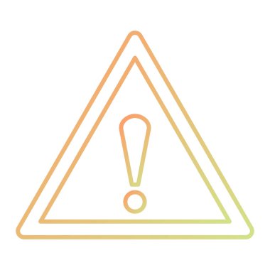 uyarı işareti simgesi, vektör illüstrasyonu