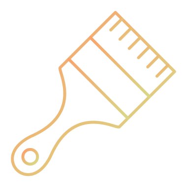 boya fırçası ikonu. vektör illüstrasyonu