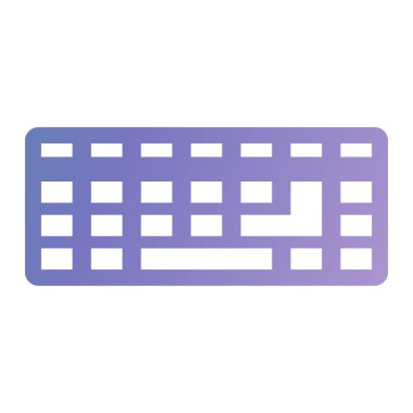 Klavye. Web simgesi basit illüstrasyon