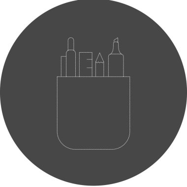 Stationery icon, vector illustration simple design