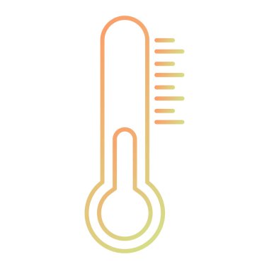 termometre simgesi vektör illüstrasyonu