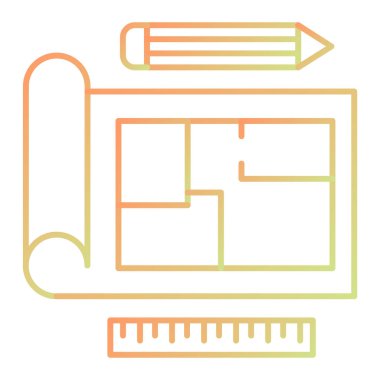 İnşaat. Web simgesi basit illüstrasyon