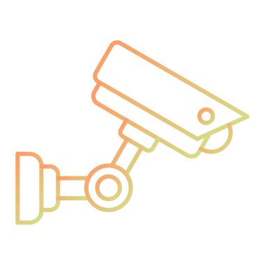 Güvenlik kamerası simgesi. düz dizayn biçimi 10