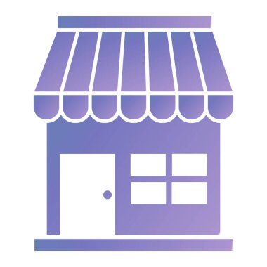 Dükkan. Web simgesi basit illüstrasyon