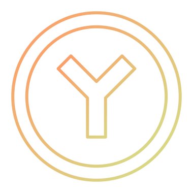 vector illustration of a sign of a letter