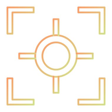 hedef simge vektör illüstrasyonu