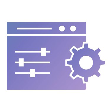 Web sitesi, vektör illüstrasyonu için web geliştirme simgesi