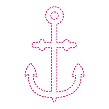 anchor icon. nautical symbol. vector illustration
