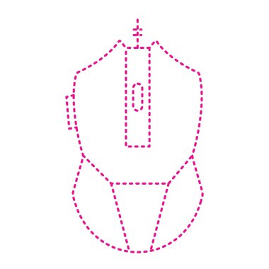 baby shower bag icon. outline illustration of clothes vector symbol for web