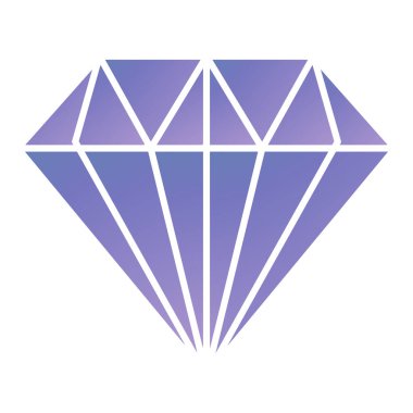 Elmas simgesi vektör illüstrasyonu