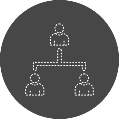 İş insanları simgesinin vektör illüstrasyonu