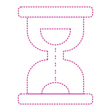 kum saati ikonu vektör illüstrasyonu