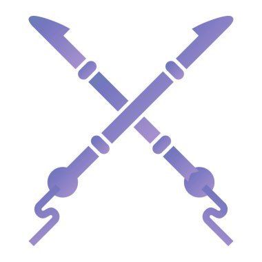 Kılıç. Web simgesi basit illüstrasyon