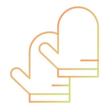 Eldiven ikonu. vektör illüstrasyonu