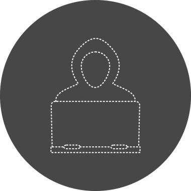 Bir insan simgesinin vektör illüstrasyonu