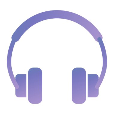 Kulaklık. Web simgesi basit tasarım