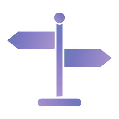 İşaret levhası Web simgesi basit illüstrasyon