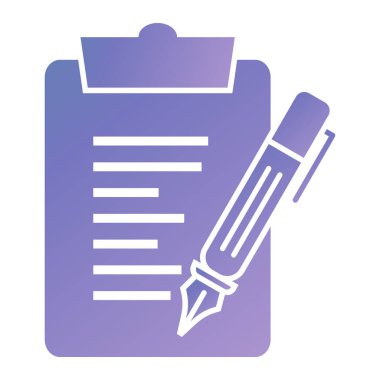 Belge. Web simgesi basit illüstrasyon