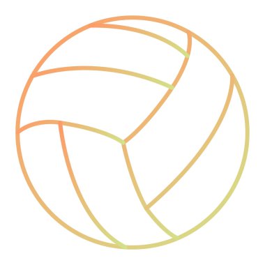 vector illustration of a volley ball icon