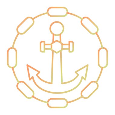 çapa simgesi vektör illüstrasyonu