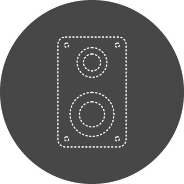 Hoparlör simgesinin vektör illüstrasyonu