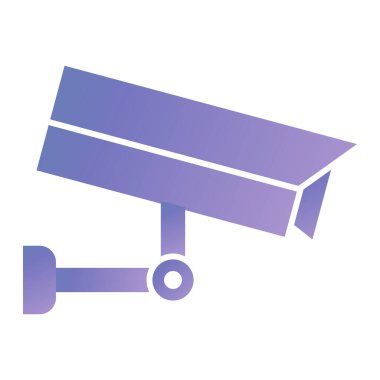 vector illustration of modern icon of cctv
