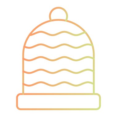 Noel topu ikonu vektör illüstrasyonu