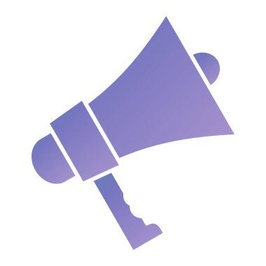 megaphone icon. flat illustration of loudspeaker for web