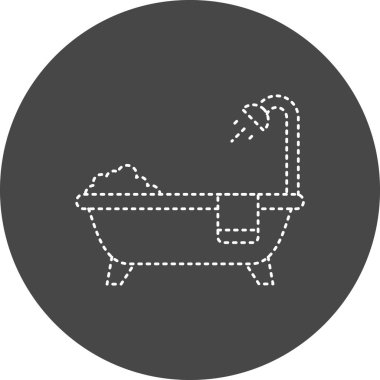 Küvet. Web simgesi basit illüstrasyon