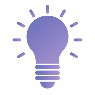 ampul simgesi vektör illüstrasyonu