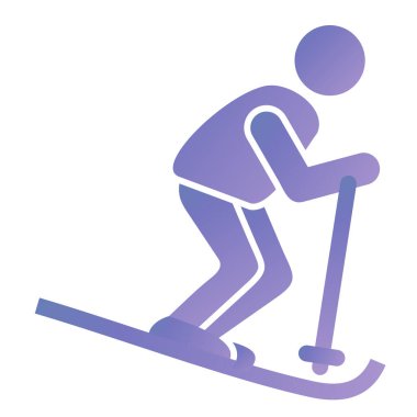 skiing icon. isometric of snowboarder vector icons for web design isolated on white background