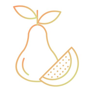 armut meyve ikonu vektör illüstrasyon grafik tasarımı