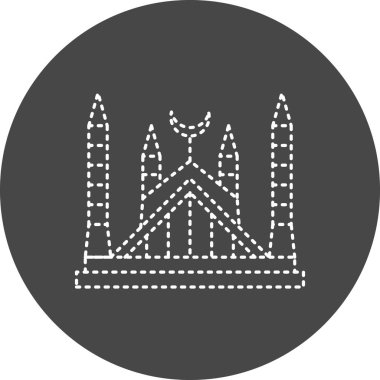 vector illustration of Faisal Mosque icon