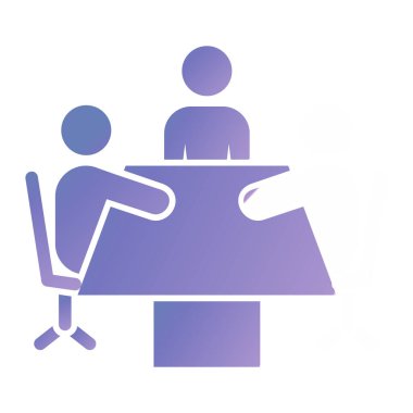 iş insanları simgesi vektör illüstrasyonu