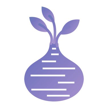 Bir bitki simgesinin vektör illüstrasyonu