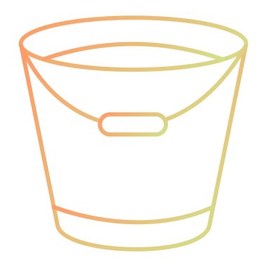 bucket icon. simple illustration
