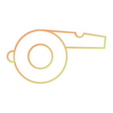 Islık simgesi. vektör illüstrasyonu