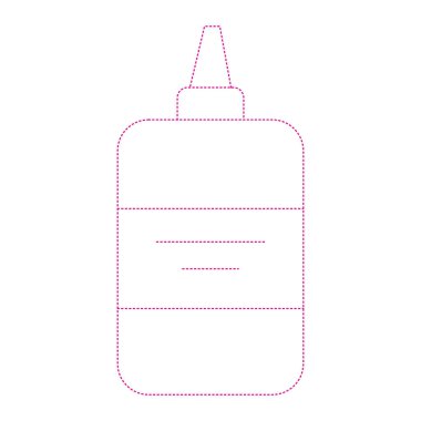 vector illustration of a blank label with a tag