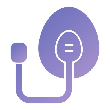 kaşık ikonu vektör illüstrasyonu