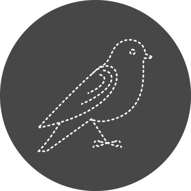 Bird icon, vector illustration simple design