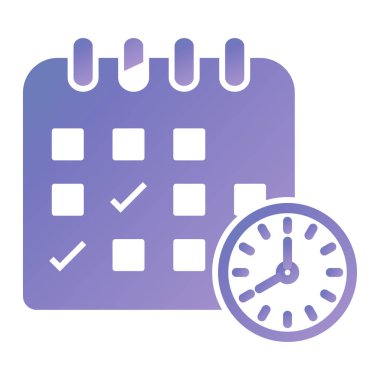 Takvim simgesi vektör illüstrasyonu