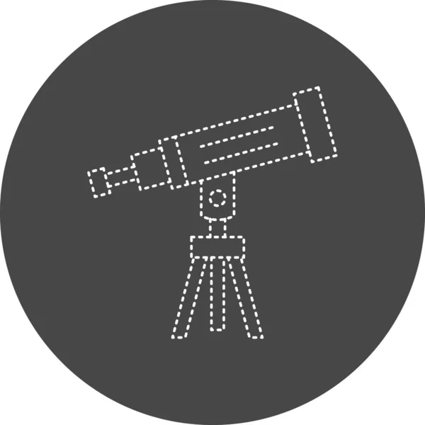 Illustrazione Vettoriale Del Telescopio Icona Moderna — Vettoriale Stock