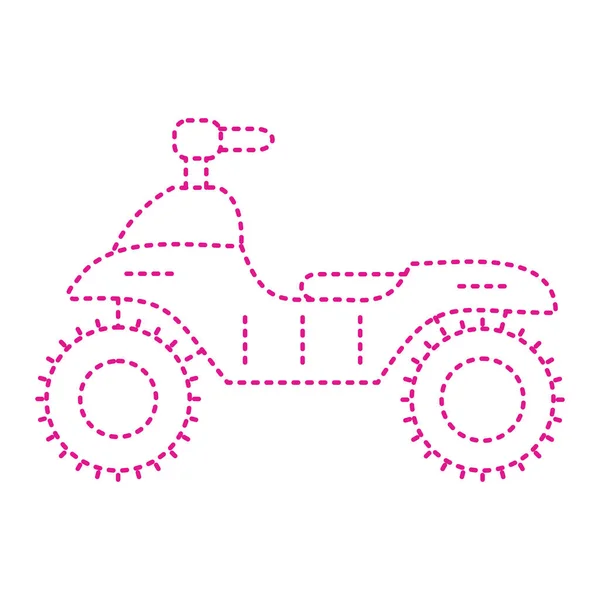 Scooter Icon Thin Line Illustration Isolated Background Vector — Vettoriale Stock