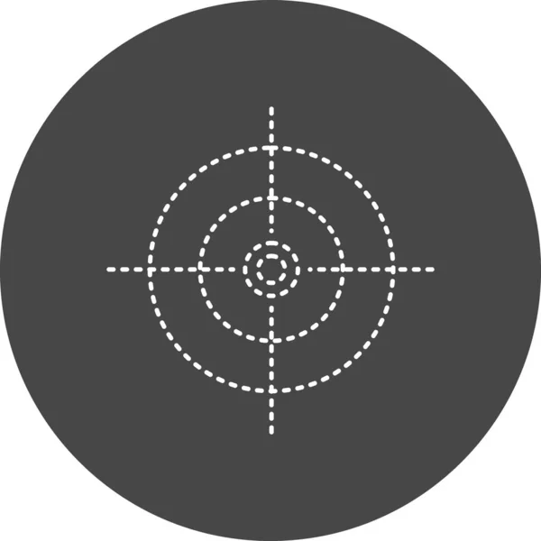 Target Vector Glyph Icon Design —  Vetores de Stock