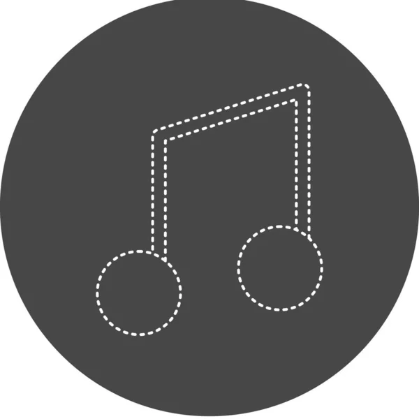 Music Player Vector Glyph Icon Design — Vector de stock