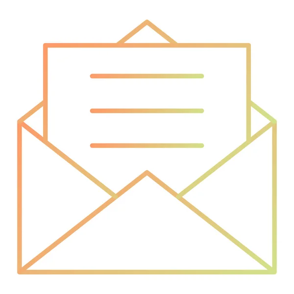 Briefumschlag Web Ikone Einfaches Design — Stockvektor