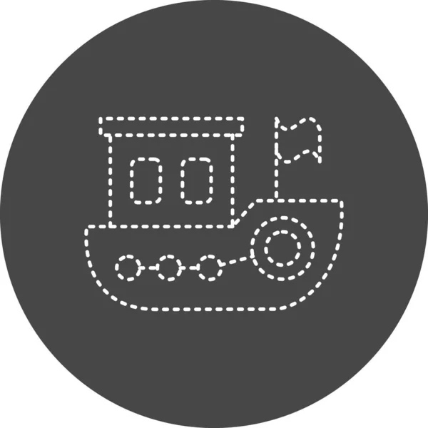 Toy Boat Web Icon Simple Design — Vetor de Stock