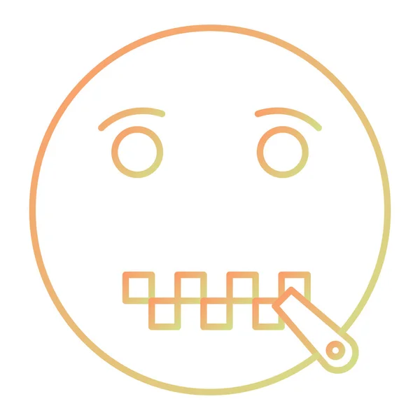 Face Emoticon Icon Outline Illustration Sad Angry Vector Icons Web — ストックベクタ