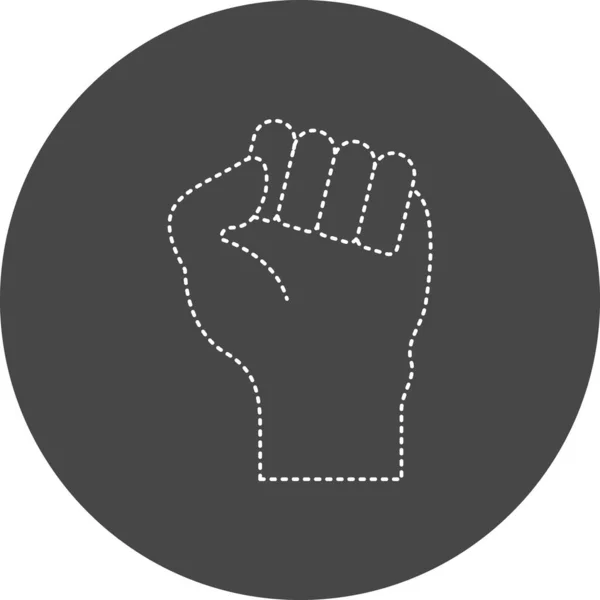 Protest Fist Icon Vector Illustration —  Vetores de Stock