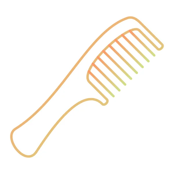 Comb Icon Simple Illustration Hairbrush Vector Symbol Web — Stock vektor